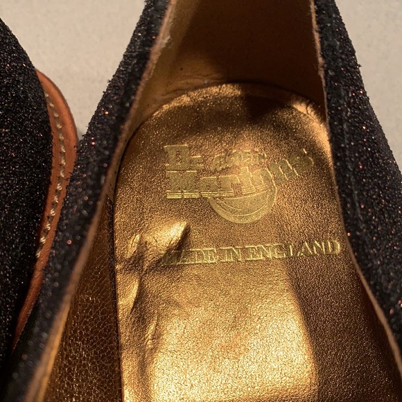 🎉SOLD ELSEWHERE!🎉 Dr. Martens Airwair Sparkle Black Oxford - Picture 5 of 10